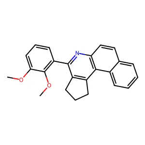 4-(2,3-dimethoxyphenyl)-2,3-dihydro-1H-benzo[f]cyclopenta[c]quinoline structure