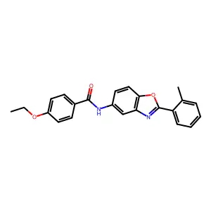 4-ethoxy-N-[2-(2-methylphenyl)-1,3-benzoxazol-5-yl]benzamide structure