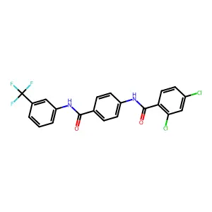 2,4-Dichloro-N-(4-{[3-(trifluoromethyl)phenyl]carbamoyl}phenyl)benzamide structure