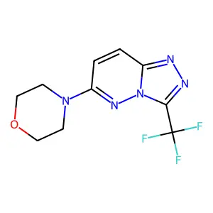 4-[3-(Trifluoromethyl)-[1,2,4]triazolo[4,3-b]pyridazin-6-yl]morpholine structure