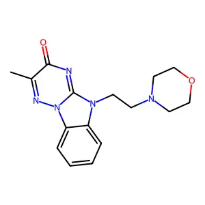 2-Methyl-5-(2-morpholin-4-ylethyl)-[1,2,4]triazino[2,3-a]benzimidazol-3-one structure