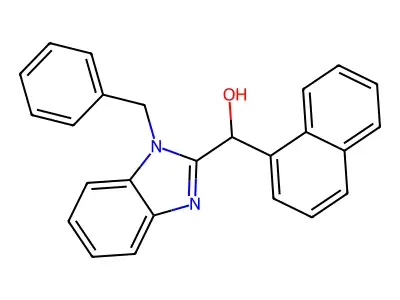 (1-Benzylbenzimidazol-2-yl)-naphthalen-1-ylmethanol structure