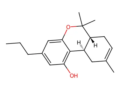 Propyl-delta(8)-thc structure