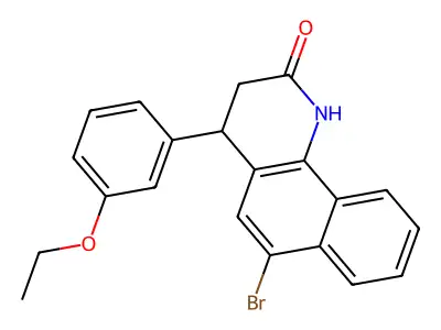6-bromo-4-(3-ethoxyphenyl)-3,4-dihydrobenzo[h]quinolin-2(1H)-one structure