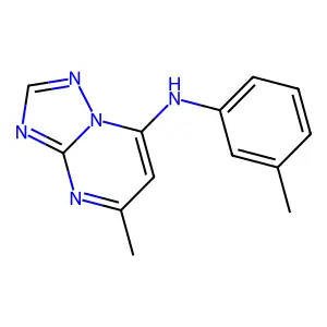 5-methyl-N-(3-methylphenyl)[1,2,4]triazolo[1,5-a]pyrimidin-7-amine structure