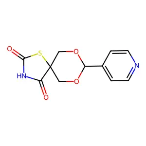 8-(4-Pyridinyl)-7,9-dioxa-1-thia-3-azaspiro[4.5]decane-2,4-dione structure