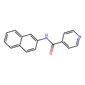 N-naphthalen-2-ylpyridine-4-carboxamide structure