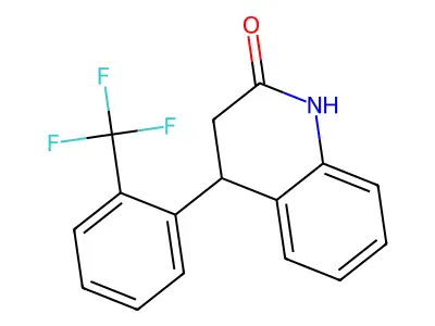 4-[2-(trifluoromethyl)phenyl]-3,4-dihydro-1H-quinolin-2-one structure