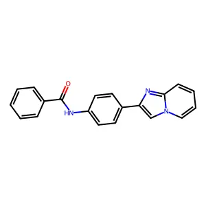 N-(4-imidazo[1,2-a]pyridin-2-ylphenyl)benzamide structure