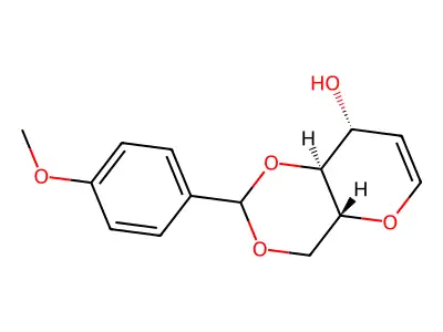 2-(4-Methoxyphenyl)-4,4a,8,8a-tetrahydropyrano[3,2-d][1,3]dioxin-8-ol structure