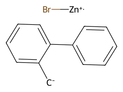 (2-Biphenyl)methylzinc bromide structure