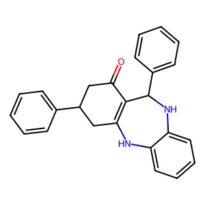 6,9-Diphenyl-5,6,8,9,10,11-hexahydrobenzo[b][1,4]benzodiazepin-7-one structure