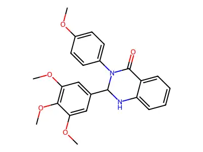 3-(4-methoxyphenyl)-2-(3,4,5-trimethoxyphenyl)-2,3-dihydroquinazolin-4(1H)-one structure