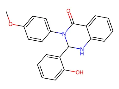 2-(2-hydroxyphenyl)-3-(4-methoxyphenyl)-2,3-dihydroquinazolin-4(1H)-one structure