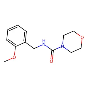 N-[(2-methoxyphenyl)methyl]morpholine-4-carboxamide structure