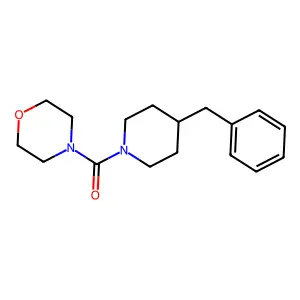(4-Benzylpiperidin-1-yl)-morpholin-4-ylmethanone structure