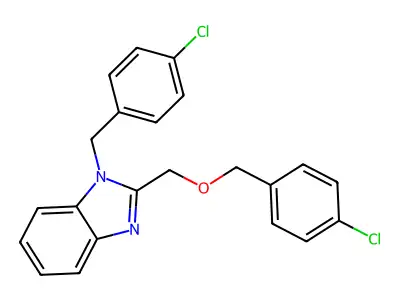1-(4-chlorobenzyl)-2-{[(4-chlorobenzyl)oxy]methyl}-1H-benzimidazole structure