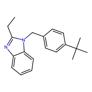 1-[(4-Tert-butylphenyl)methyl]-2-ethylbenzimidazole structure