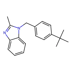 1-(4-tert-butylbenzyl)-2-methyl-1H-benzimidazole structure