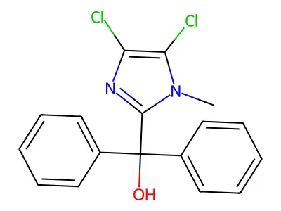 (4,5-Dichloro-1-methylimidazol-2-yl)-diphenylmethanol structure