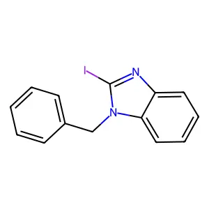 1-benzyl-2-iodo-1H-benzimidazole structure
