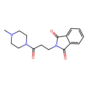 2-[3-(4-Methylpiperazin-1-yl)-3-oxopropyl]isoindole-1,3-dione structure