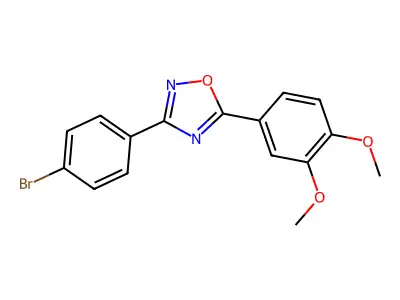 3-(4-Bromophenyl)-5-(3,4-dimethoxyphenyl)-1,2,4-oxadiazole structure