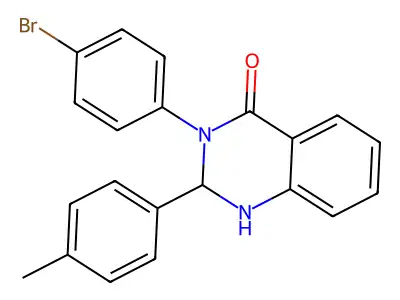 3-(4-Bromophenyl)-2-(4-methylphenyl)-1,2-dihydroquinazolin-4-one structure