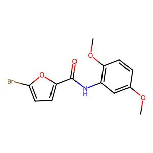 5-bromo-N-(2,5-dimethoxyphenyl)furan-2-carboxamide structure