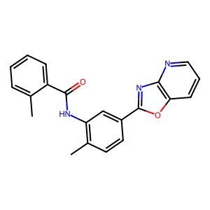 2-methyl-N-[2-methyl-5-([1,3]oxazolo[4,5-b]pyridin-2-yl)phenyl]benzamide structure