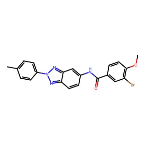 3-bromo-4-methoxy-N-[2-(4-methylphenyl)benzotriazol-5-yl]benzamide structure