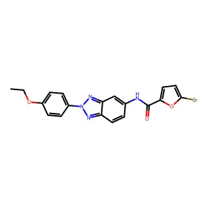 5-bromo-N-[2-(4-ethoxyphenyl)-2H-benzotriazol-5-yl]furan-2-carboxamide structure