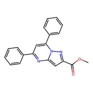 Methyl 5,7-diphenylpyrazolo[1,5-a]pyrimidine-2-carboxylate structure