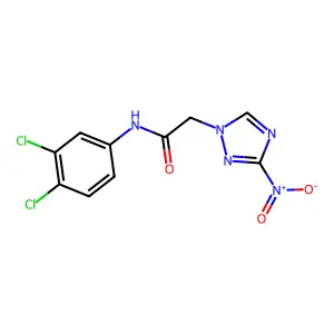 N-(3,4-dichlorophenyl)-2-(3-nitro-1,2,4-triazol-1-yl)acetamide structure