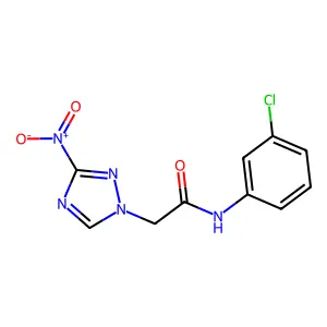 N-(3-chlorophenyl)-2-(3-nitro-1,2,4-triazol-1-yl)acetamide structure