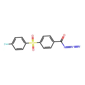 4-(4-Fluorophenyl)sulfonylbenzoyl azide structure