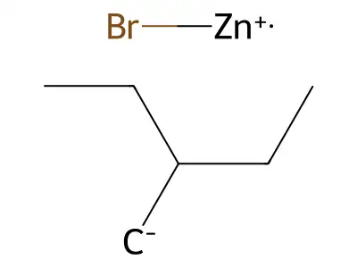 Bromo(2-ethylbutyl)zinc structure
