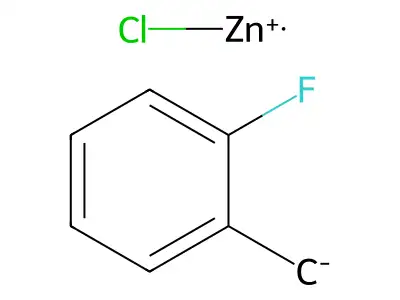 Chlorozinc(1+) (2-fluorophenyl)methanide structure