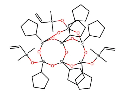 Tris(dimethylvinylsilyloxy)-POSS structure