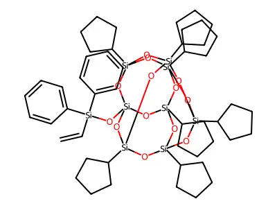 Pss-(diphenylvinylsilyloxy)heptaclopent& structure