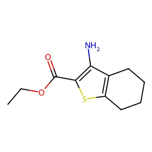 Ethyl 3-amino-4,5,6,7-tetrahydrobenzo[b]thiophene-2-carboxylate structure