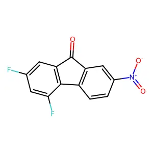2,4-Difluoro-7-nitrofluoren-9-one structure