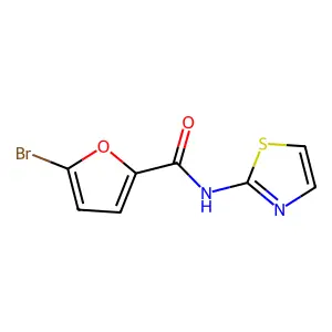 5-bromo-N-(1,3-thiazol-2-yl)furan-2-carboxamide structure