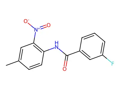 3-fluoro-N-(4-methyl-2-nitrophenyl)benzamide structure
