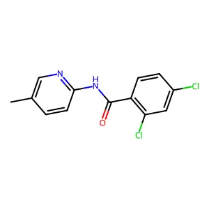 2,4-dichloro-N-(5-methylpyridin-2-yl)benzamide structure