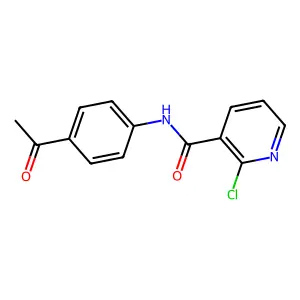 N-(4-乙酰基苯基)-2-氯烟酰胺 structure