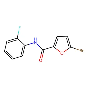 5-bromo-N-(2-fluorophenyl)furan-2-carboxamide structure