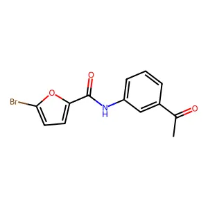 N-(3-acetylphenyl)-5-bromofuran-2-carboxamide structure
