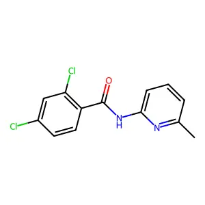 2,4-二氯-N-(6-甲基-2-吡啶基)苯甲酰胺 structure