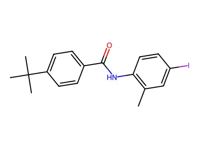 4-tert-butyl-N-(4-iodo-2-methylphenyl)benzamide structure